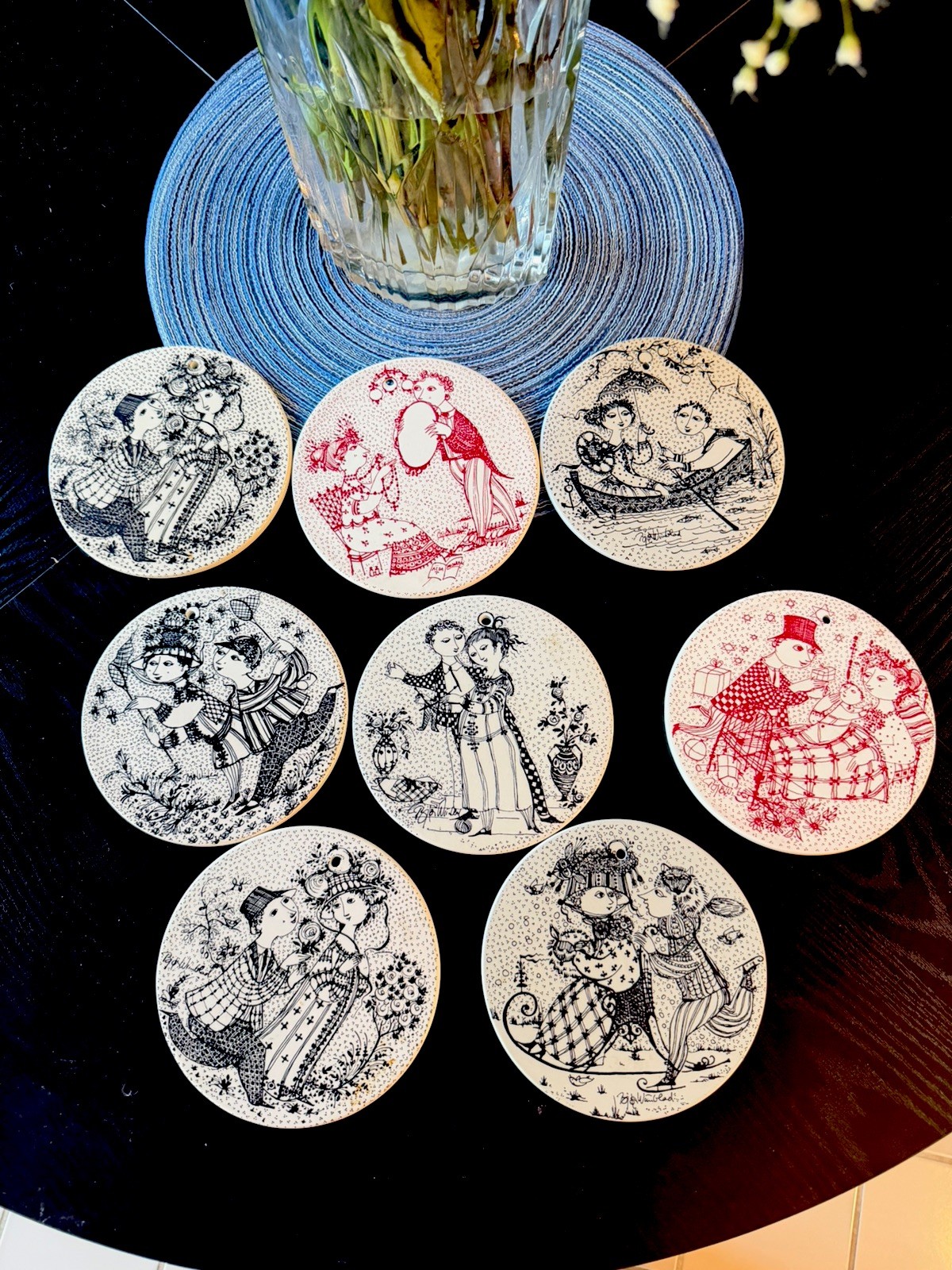 Set Of 8 BJORN WIINBLAD 6\