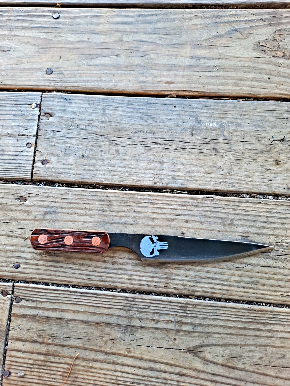 CUSTOM MADE SPIN NO SPIN THROWING KNIFE BY BO MCNEES 13.25\