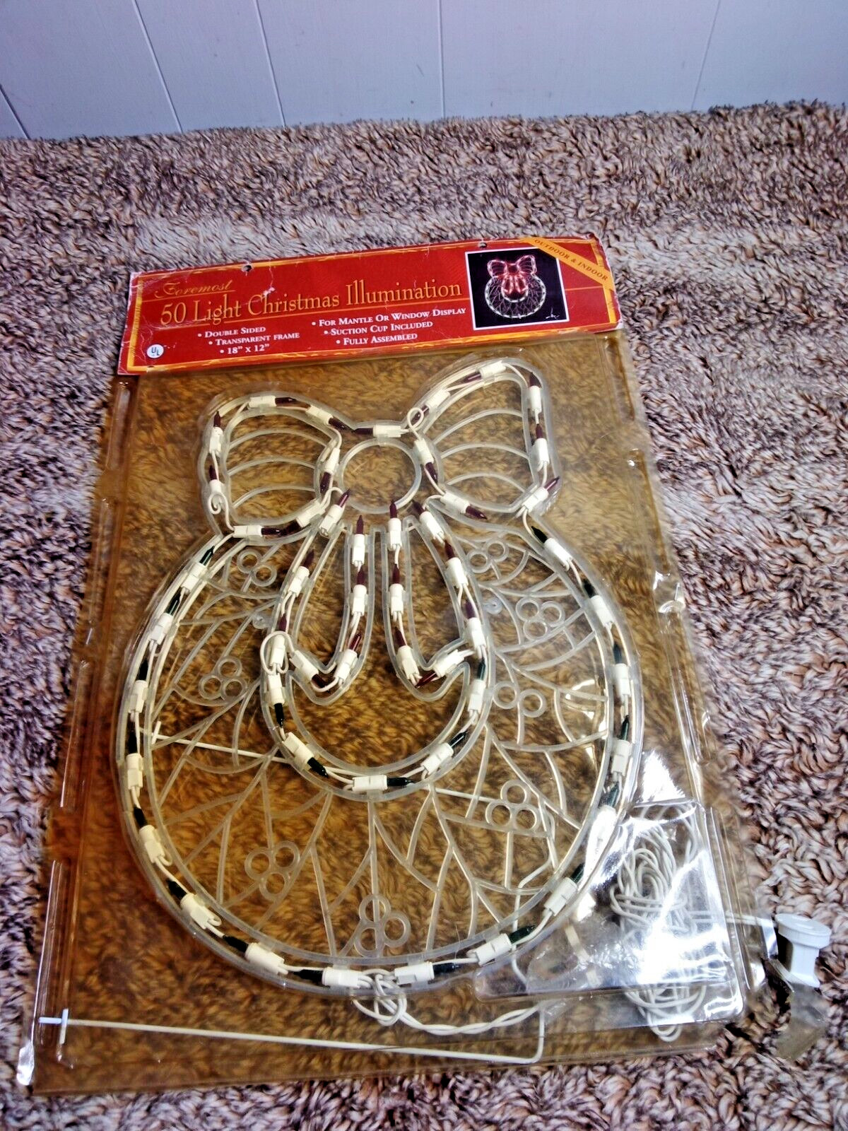 Vtg Foremost 50 Light Christmas Reef Illumination Mantle Or Window Display 18