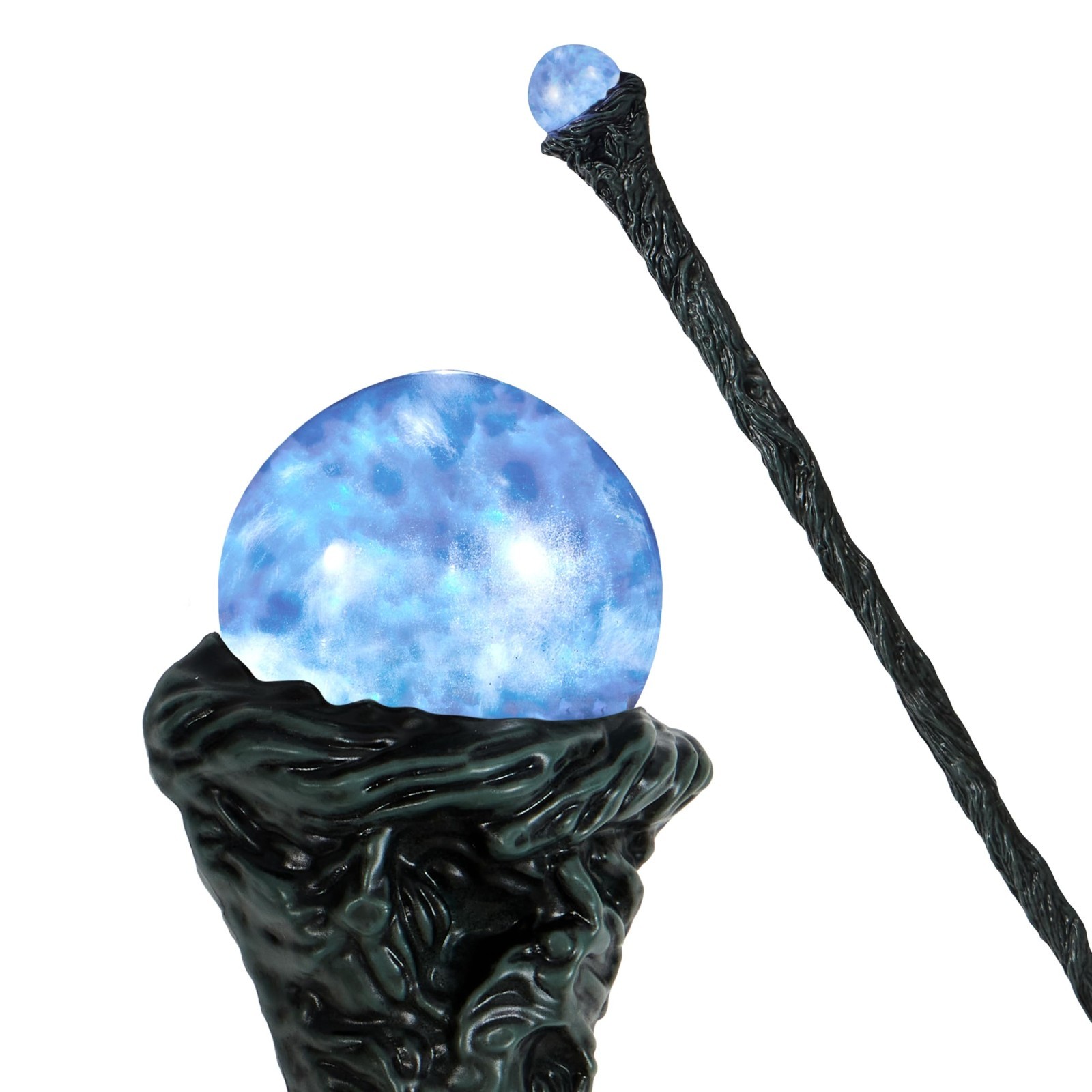 LED Witch Staff - Light Up Vintage Walking Cane Prop for Halloween Costume Party LED Witch Staff - Light Up Vintage Walking Cane Prop for Halloween Costume Party