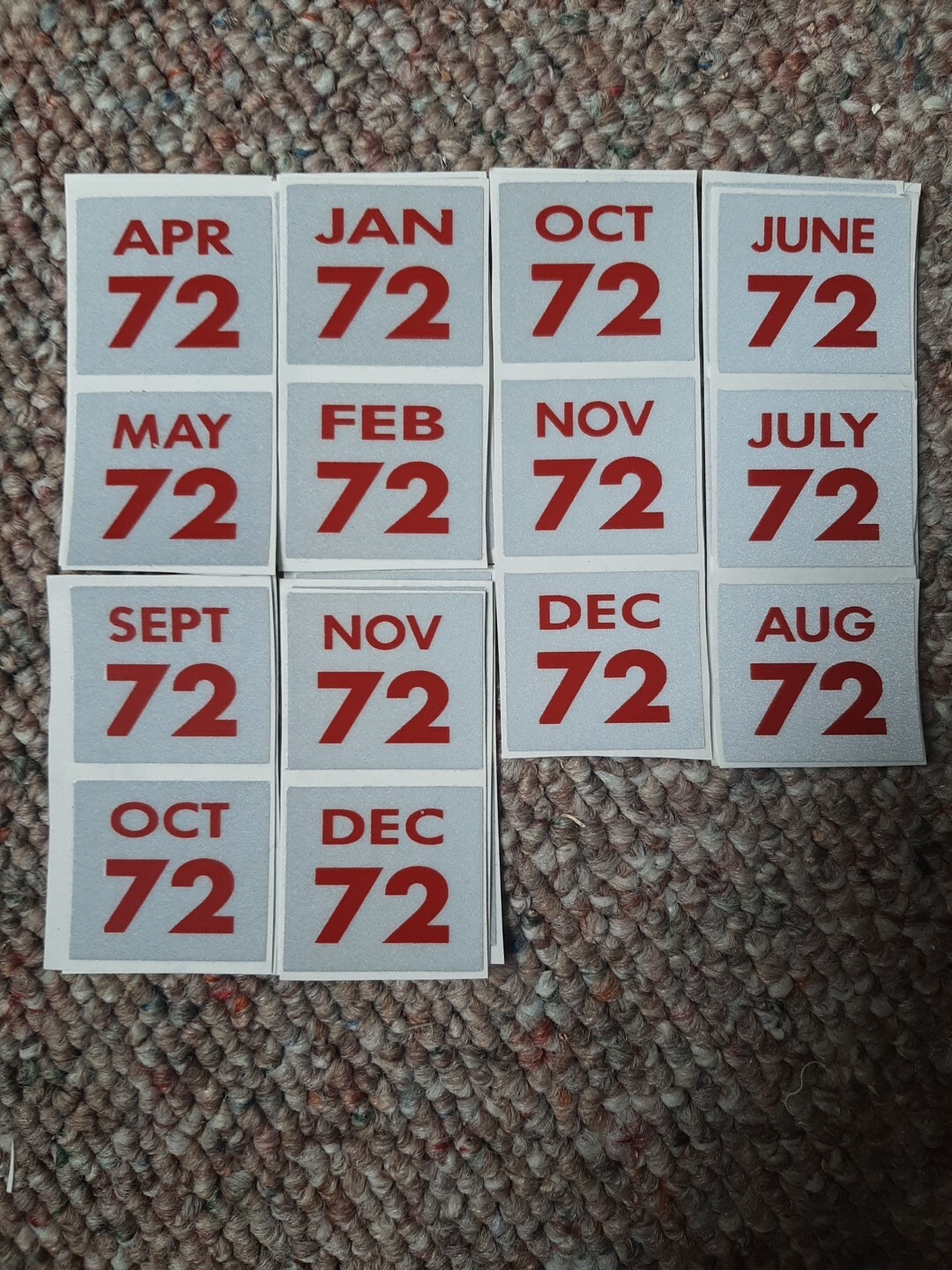 2, 1972 Connecticut License Plates. YOM Expiration Stickers.$12. PER PAIR. 2, 1972 Connecticut License Plates. YOM Expiration Stickers.$12. PER PAIR.