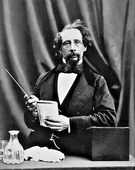 Famous Writer CHARLES DICKENS Glossy 8x10 Photo Author Portrait Print Famous Writer CHARLES DICKENS Glossy 8x10 Photo Author Portrait Print