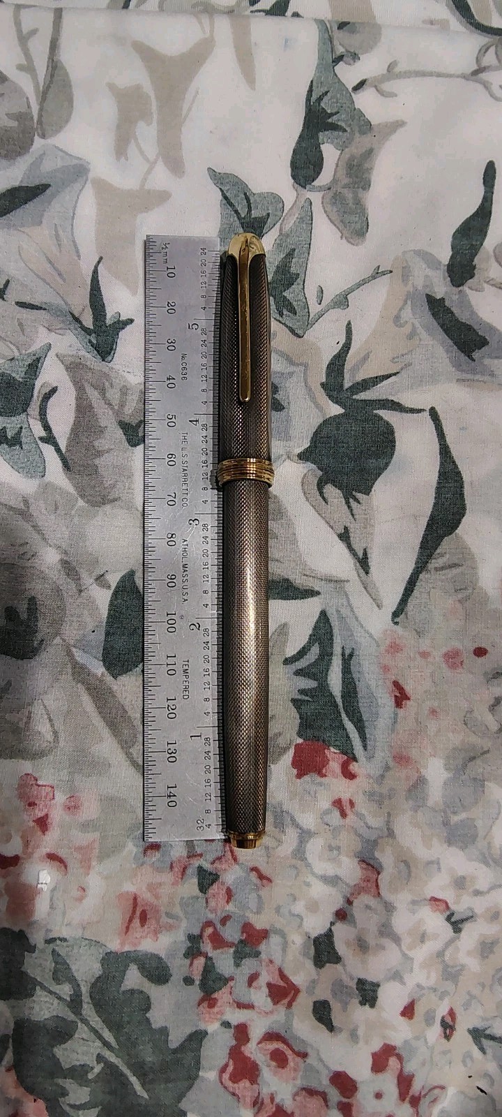 GENUINE CROSS PINACCLE STERLING 925 FOUNTAIN PEN WITH 18K GOLD NIB USA
