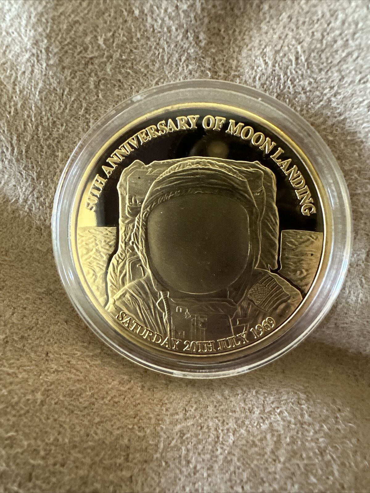 GOLD 50th Anniversary Of The Moon Landing Brand New Coin For 2024