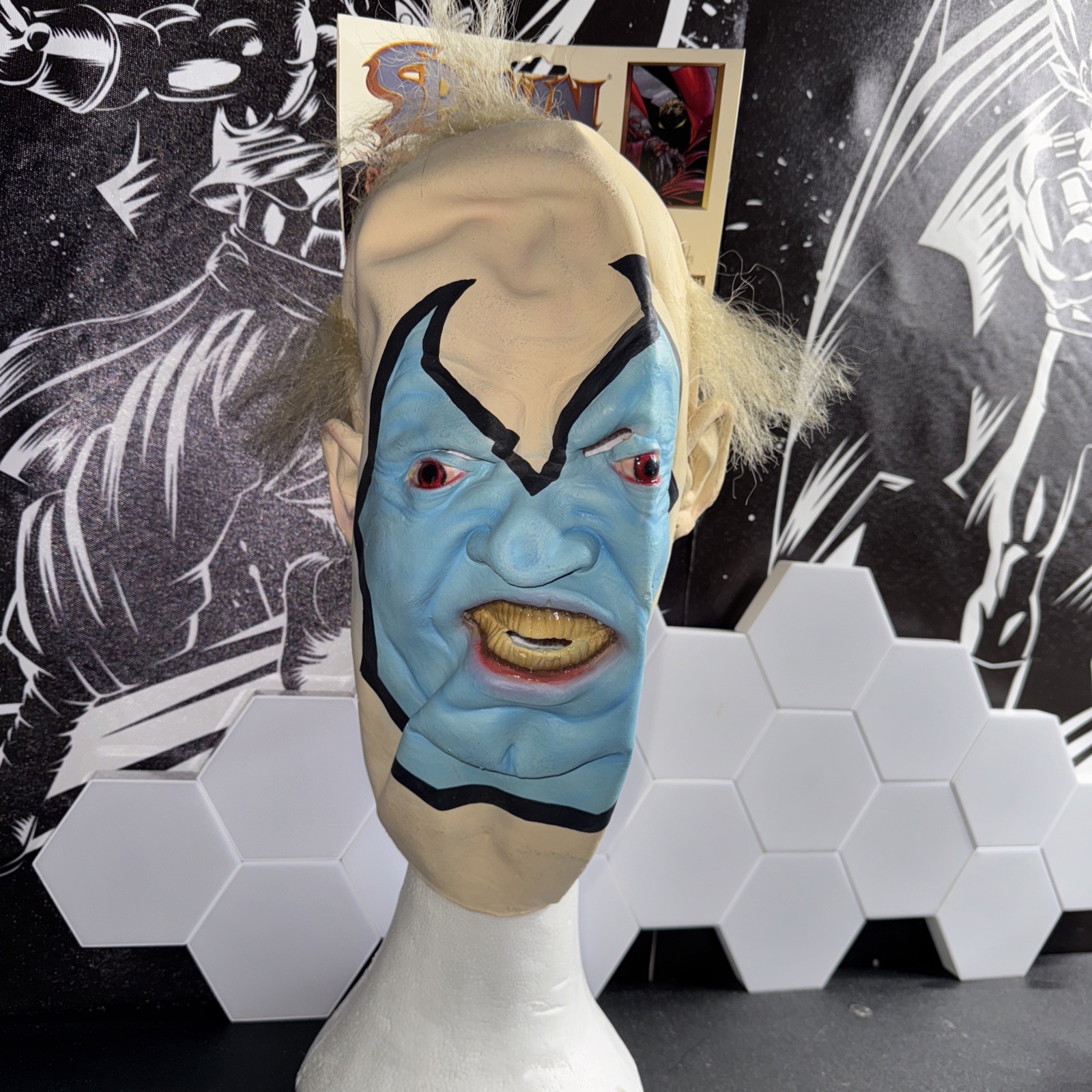 Vintage Collegeville Spawn Violator Clown Latex Halloween Mask Todd McFarlane