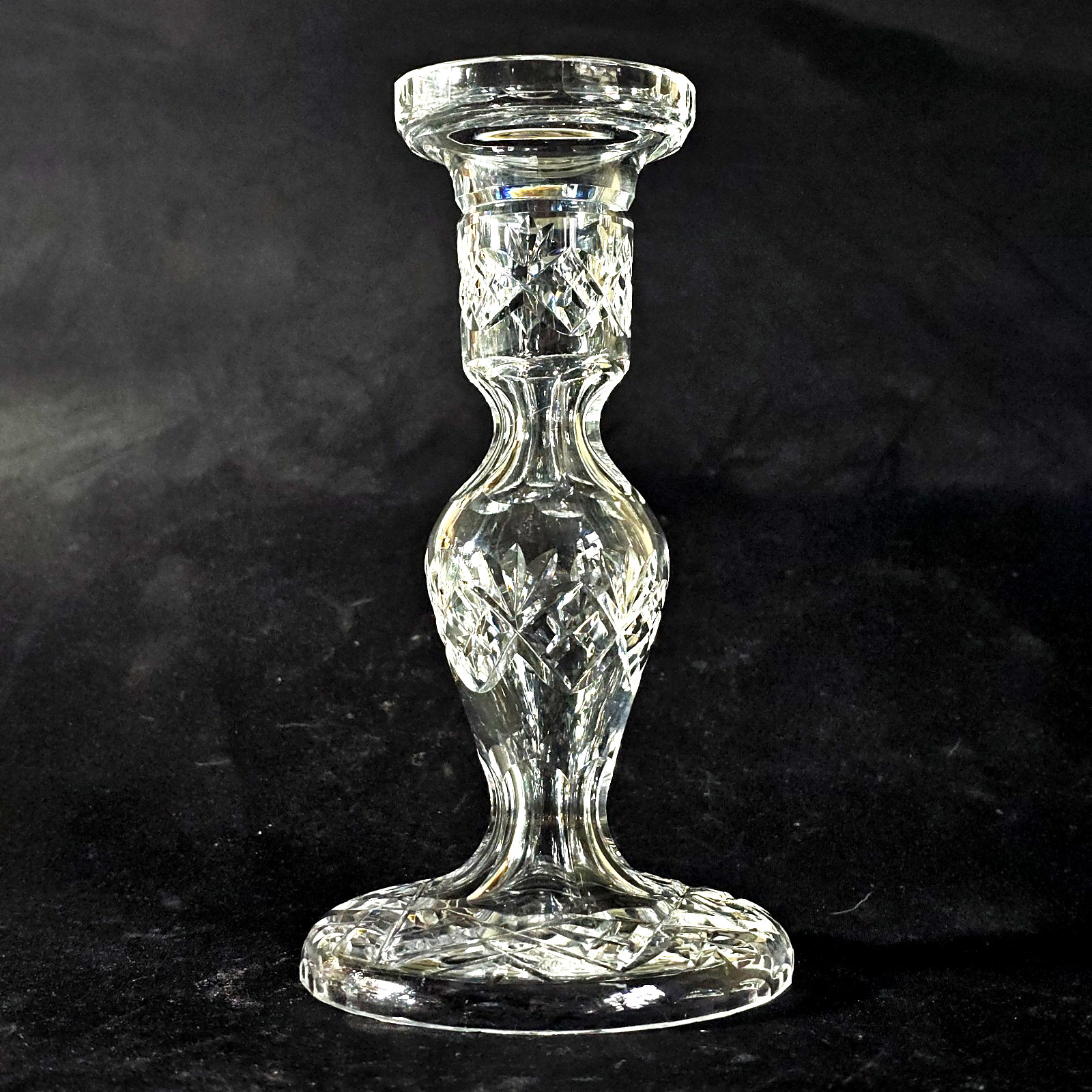 WATERFORD CANDLE HOLDER, Cut Lead Crystal, 7 1/4\