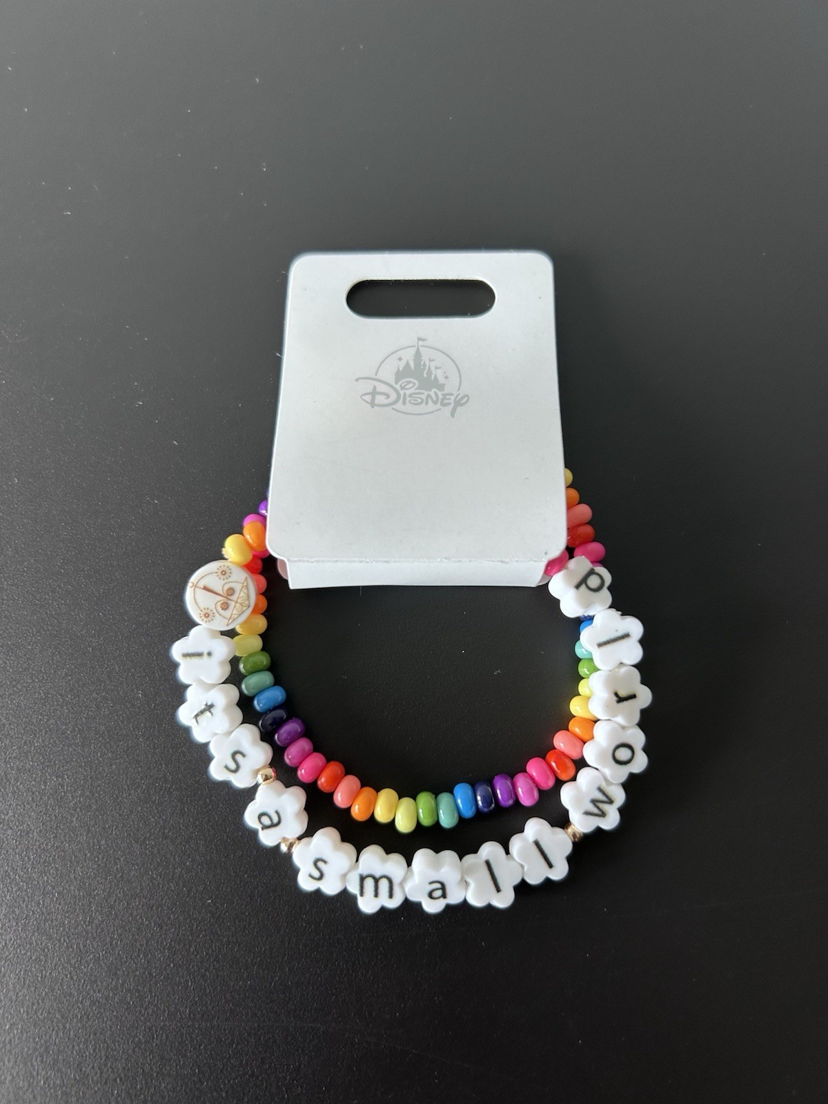 2024 Disney Parks Friendship Bracelet It's A Small World 2 Piece Set New