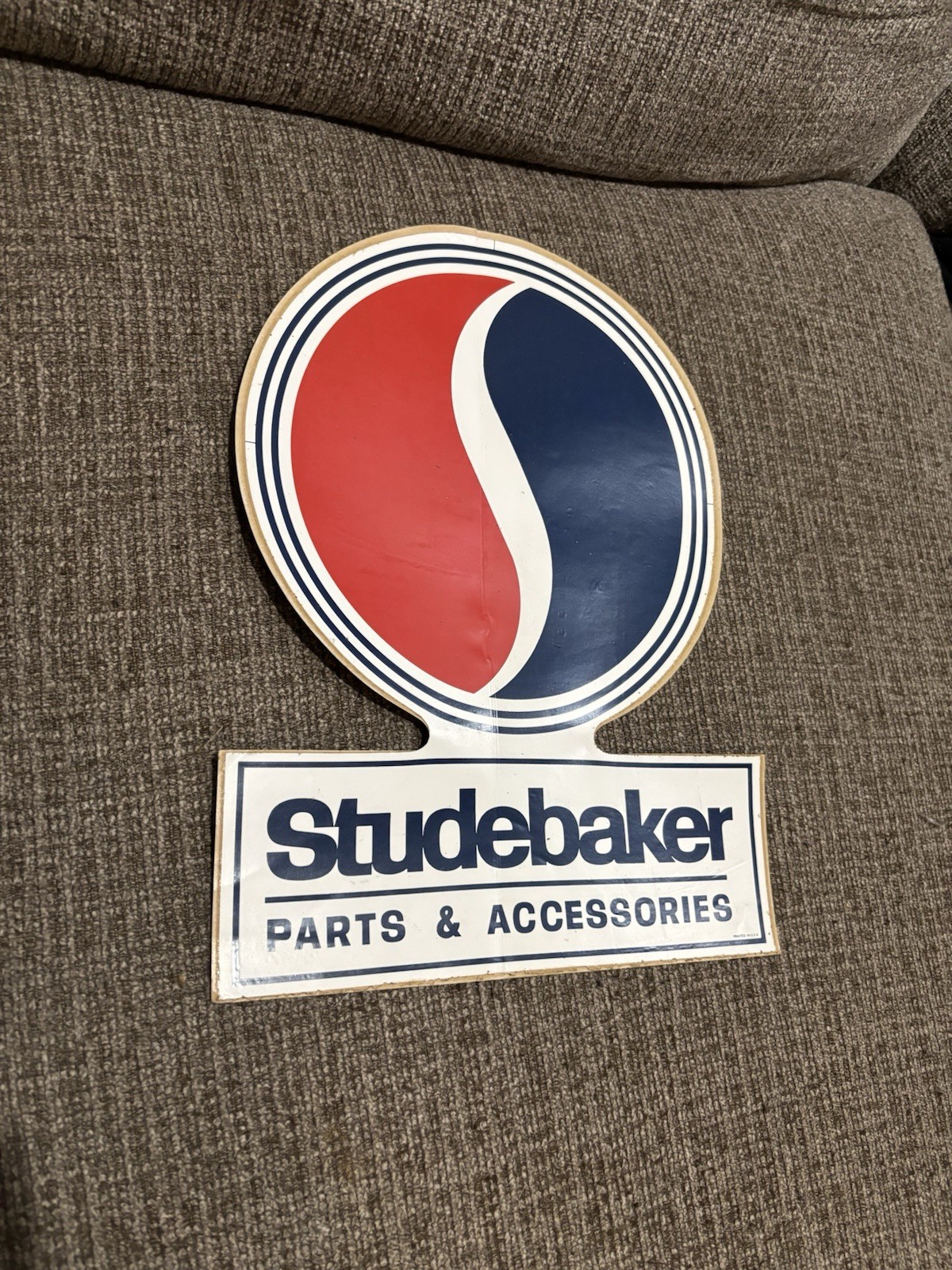 Vintage Studebaker Parts Accessories Dealer Decal Sign Advertising