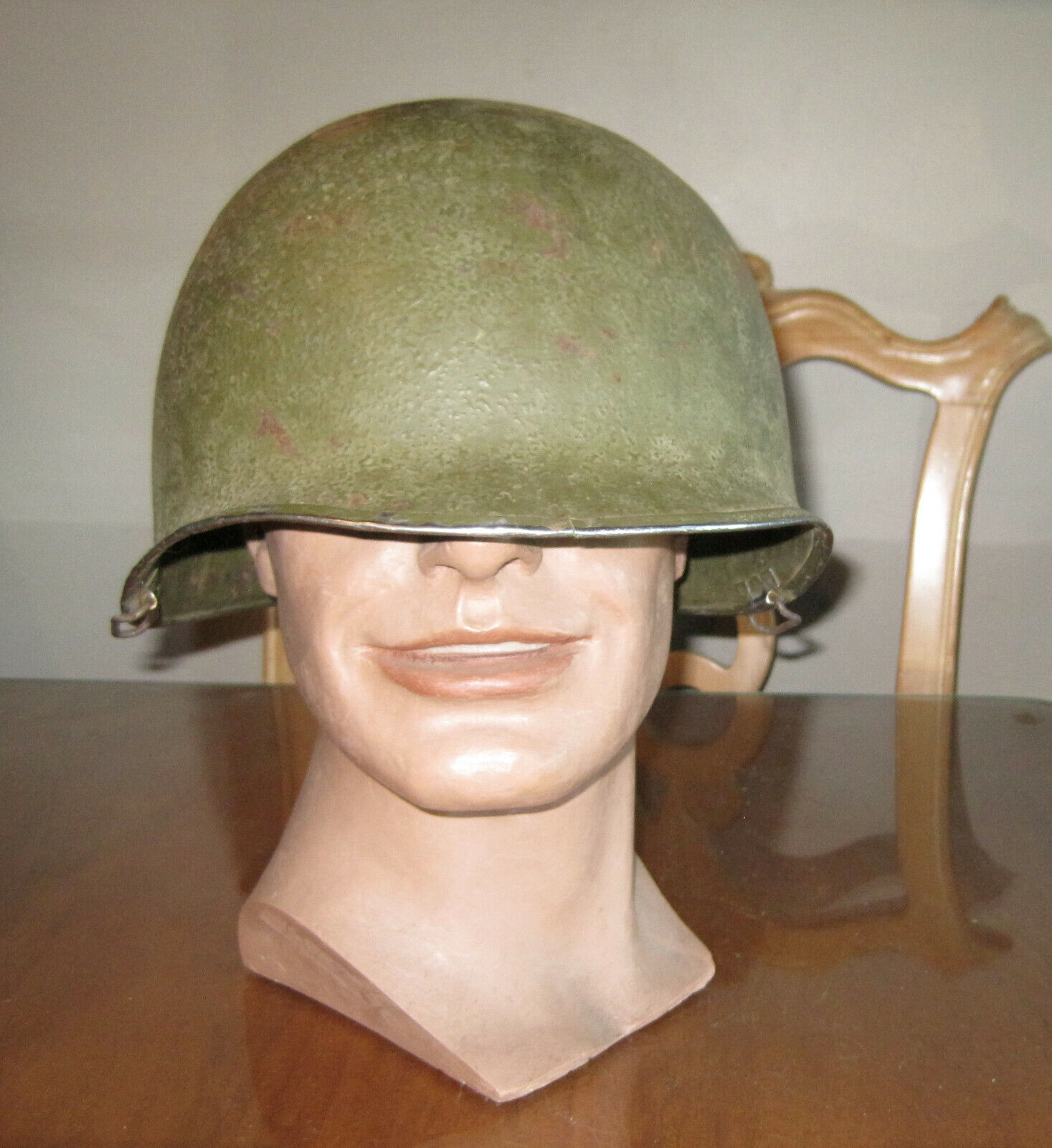 WW2 Era M-1 Army Helmet with Front Seam. Pre- 1944. #2. McCord Schlueter.
