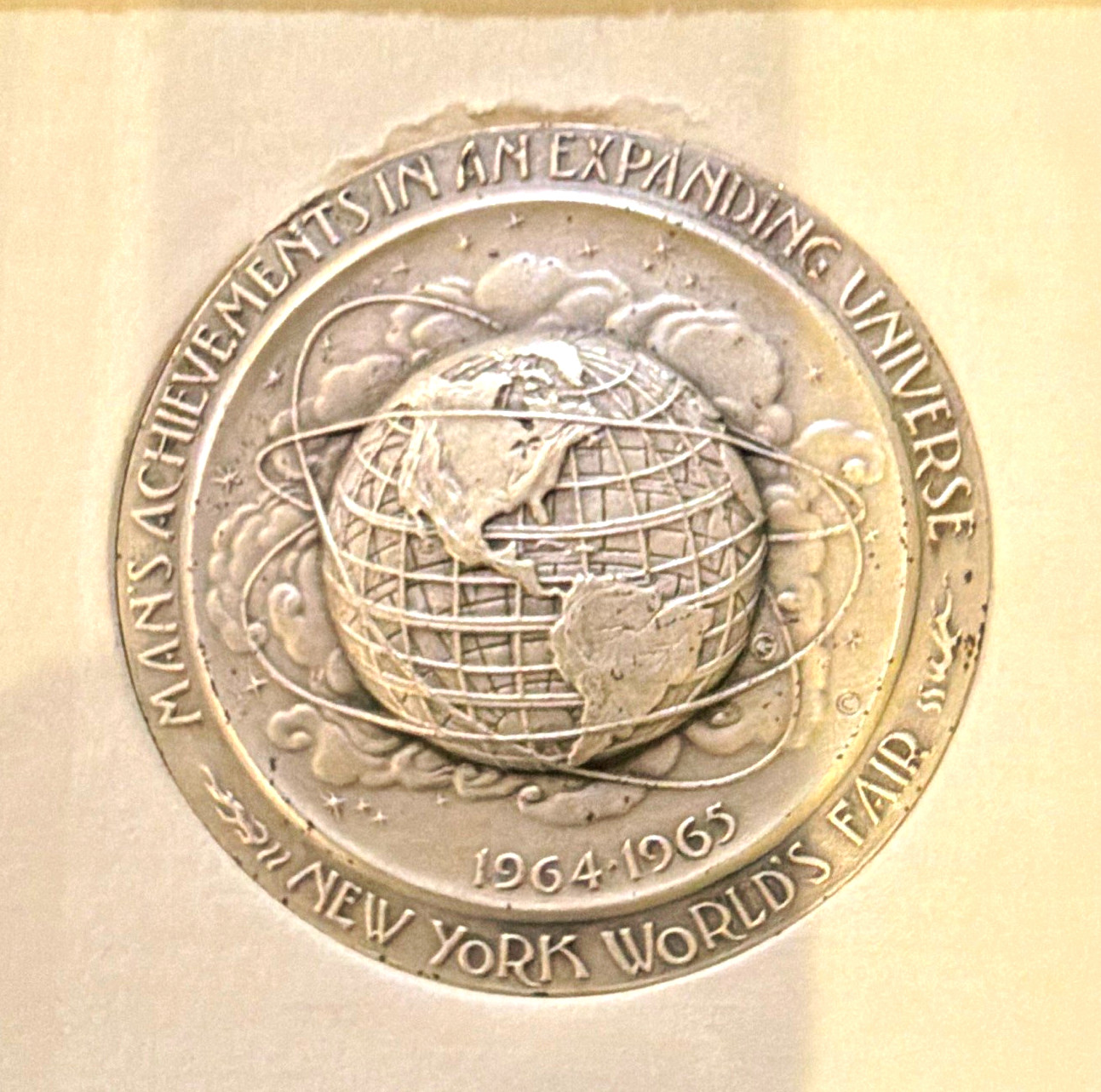1964-1965 New York World's Fair .999 Fine Silver Commemorative Medal w/ Box