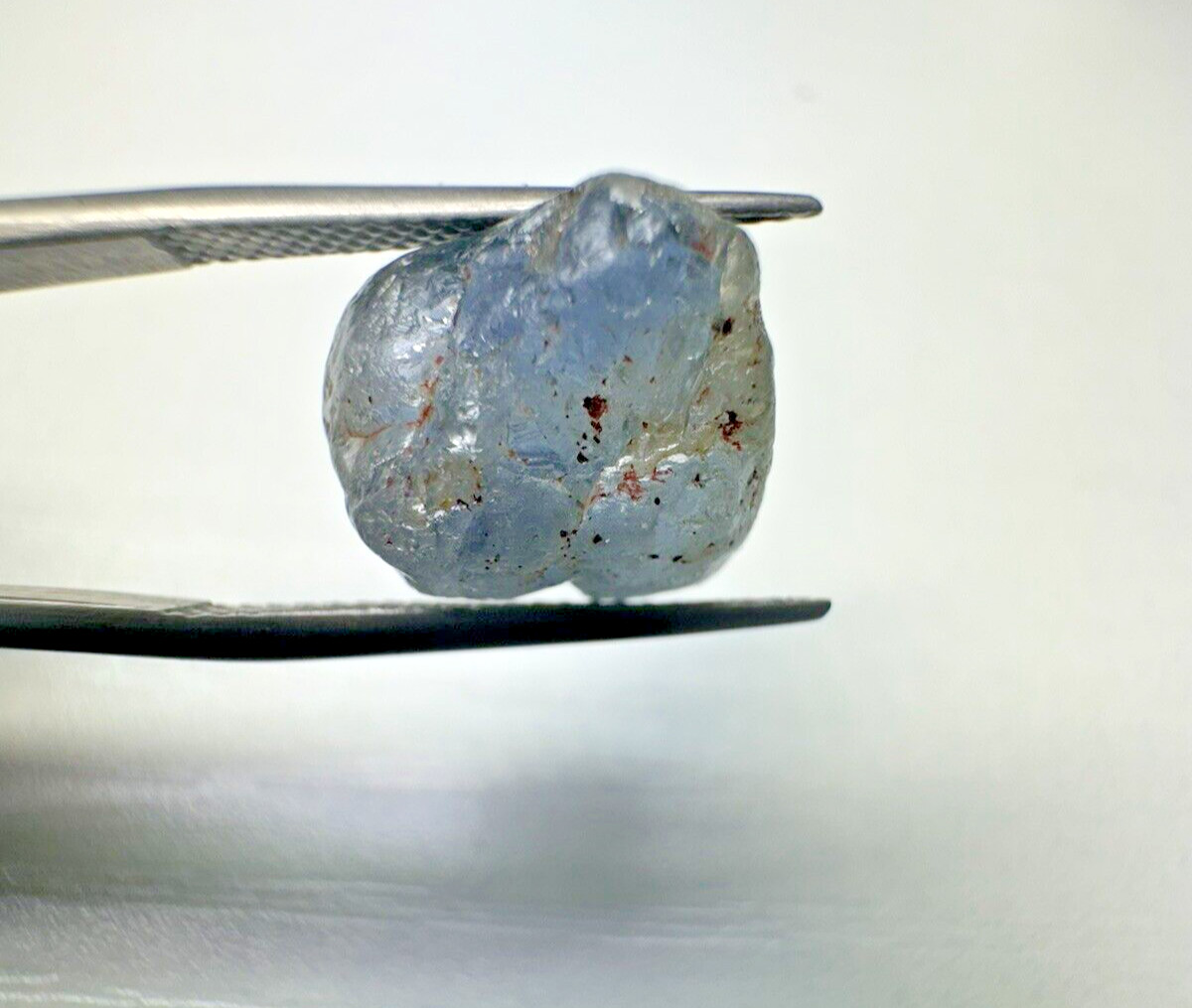 Sapphire Powder Blue faceting rough gemstone Tanzania 14.49 carats