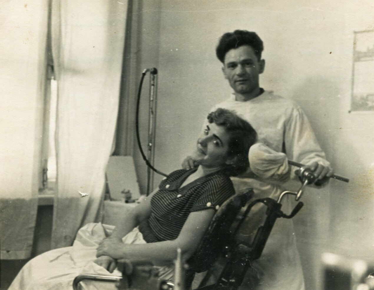Dentistry dentist medical doctor strange odd weird unusual ussr vtg photo