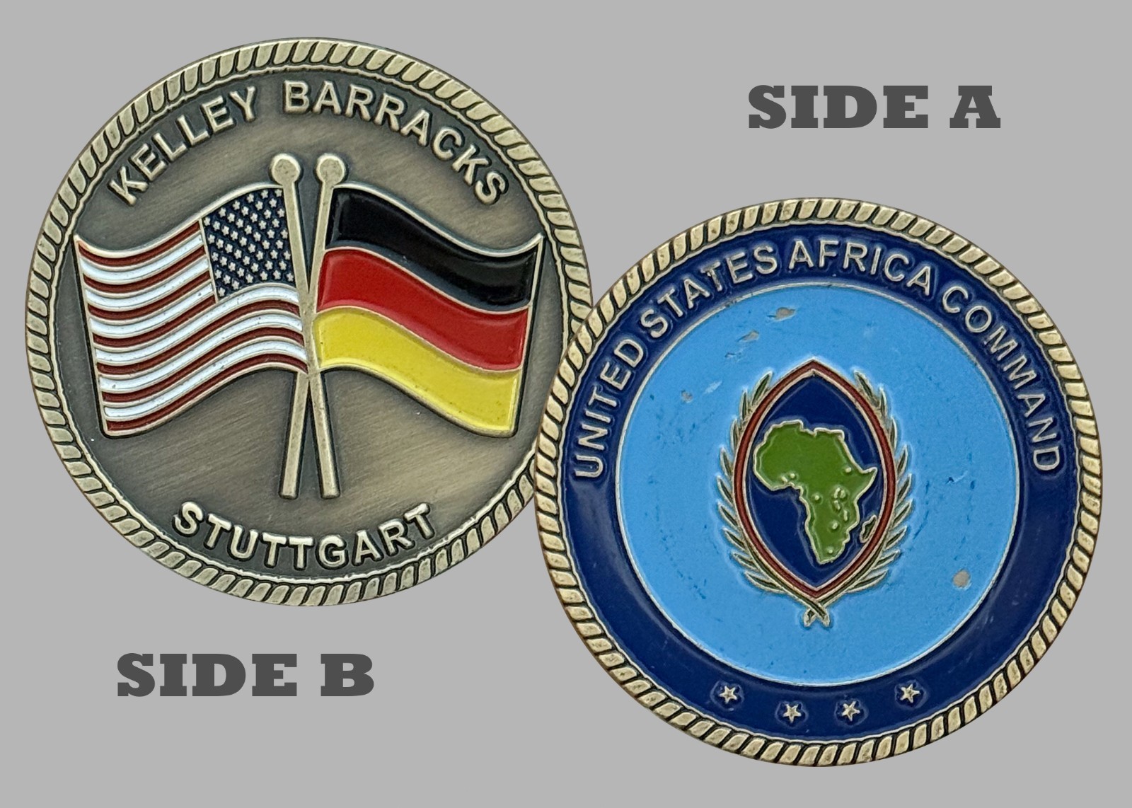 US Africa Command Kelley Barracks Stuttgart Challenge Coin  1#25