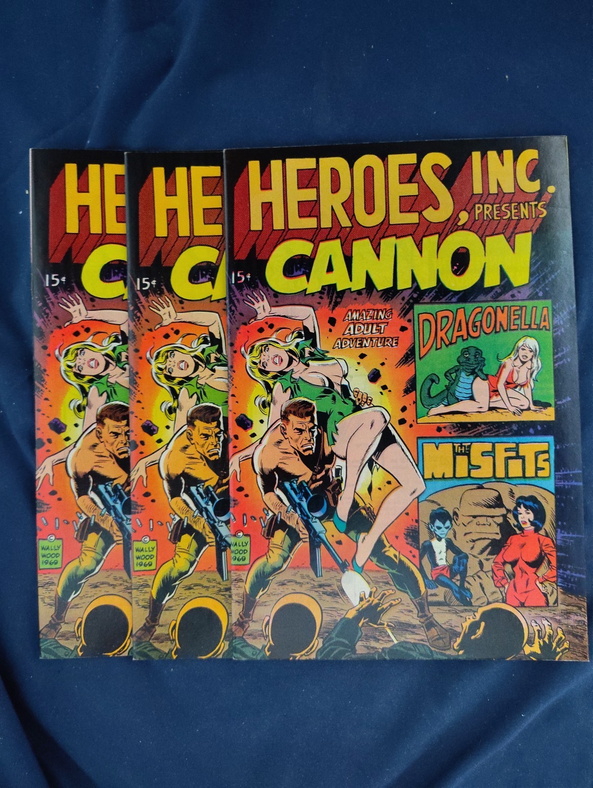 HEROES INC #1 (3 COPIES) AVG GRADE NM+/NM BEAUTIES🔥(B8) 1969 RARE IN HIGH GRADE