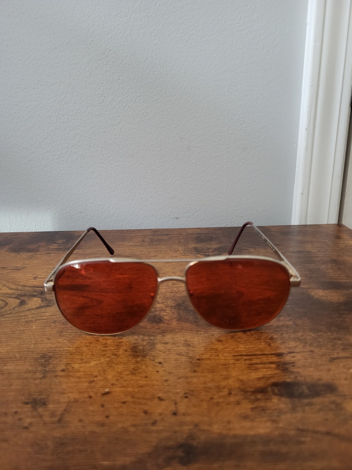 Vintage Retro Tinted Gino Gold Glasses | Police Sheriff Law Enforcement Vintage Retro Tinted Gino Gold Glasses | Police Sheriff Law Enforcement