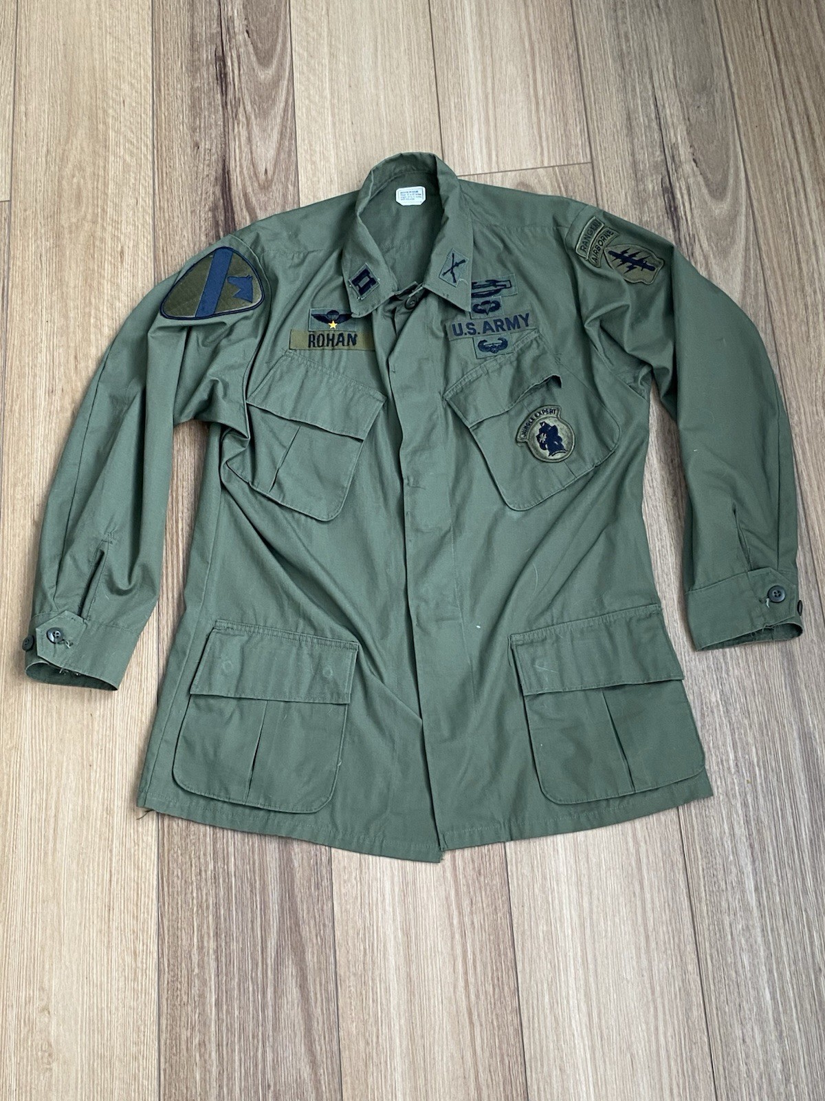 Vietnam War US 1st Cavalry Division Captains Jungle Jacket SF Ranger Airborne