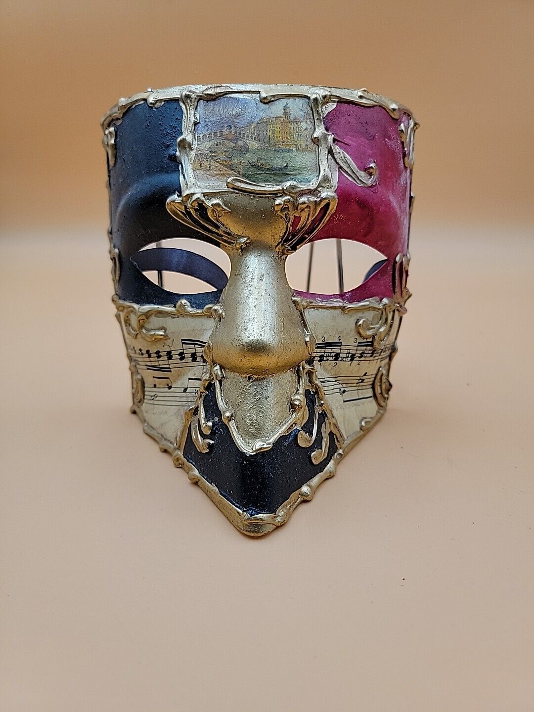 Authentic Venetian Mask IVAN MINIO Carnevale Paper Mache Venice Italy Small 