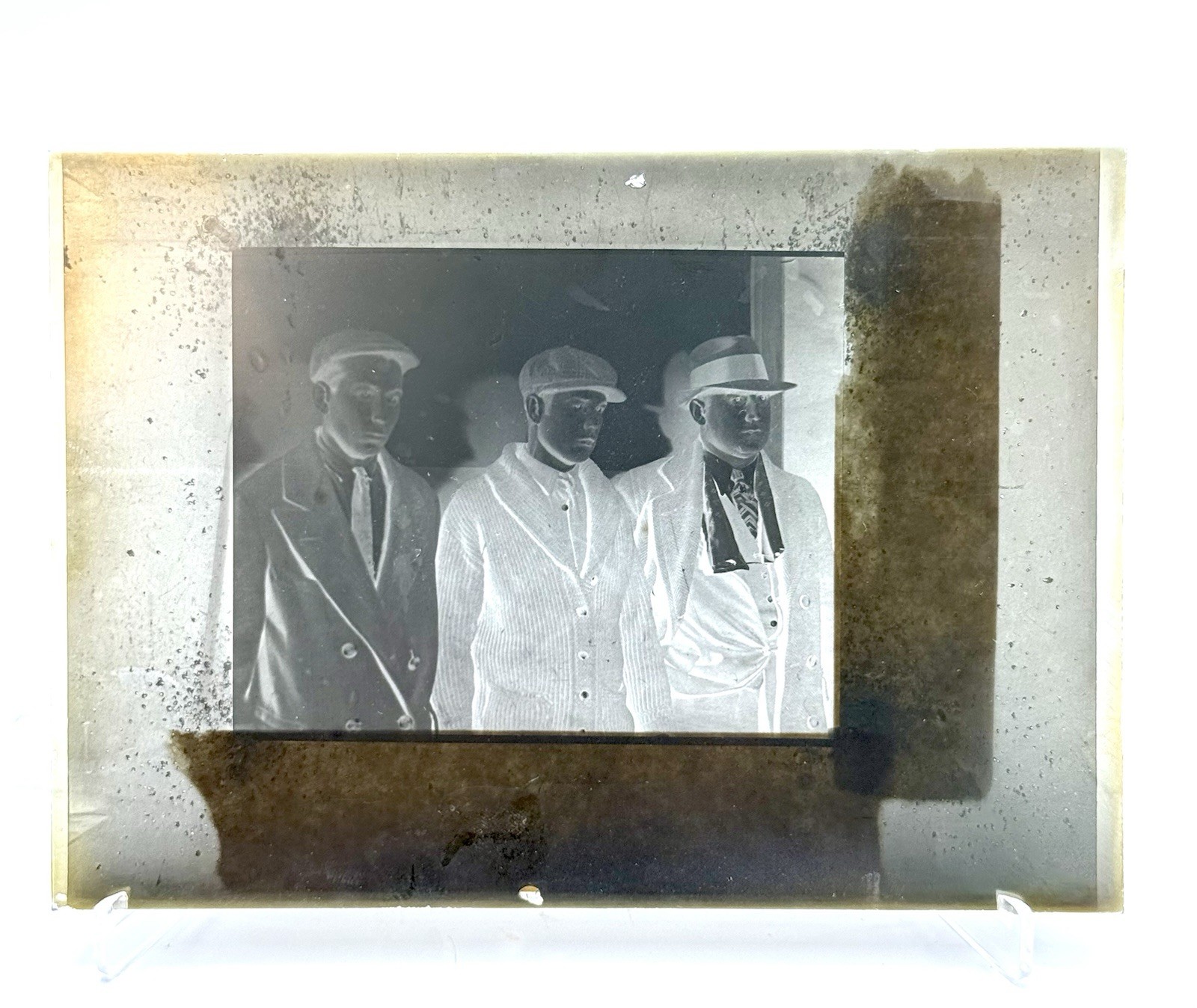 1929 Wide World Photos Glass Negative Battle Creek MI Murder Investigation