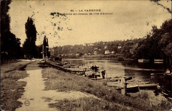Postcard La Varenne Saint Hilaire Val de Marne, Marne au dessus de l\'Ile... - 2705334