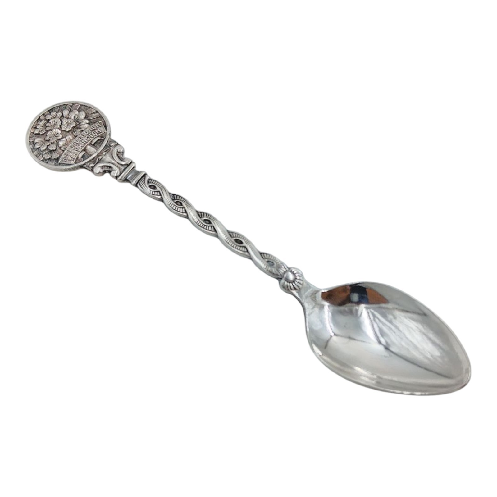 Rhododendron Washington Souvenir Spoon State Flower US Collectible Travel
