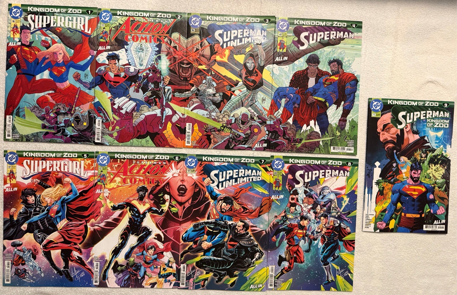 Kingdom of Zod Parts 1-9 Connecting Sets Superman Supergirl Action Comics Kingdom of Zod Parts 1-9 Connecting Sets Superman Supergirl Action Comics