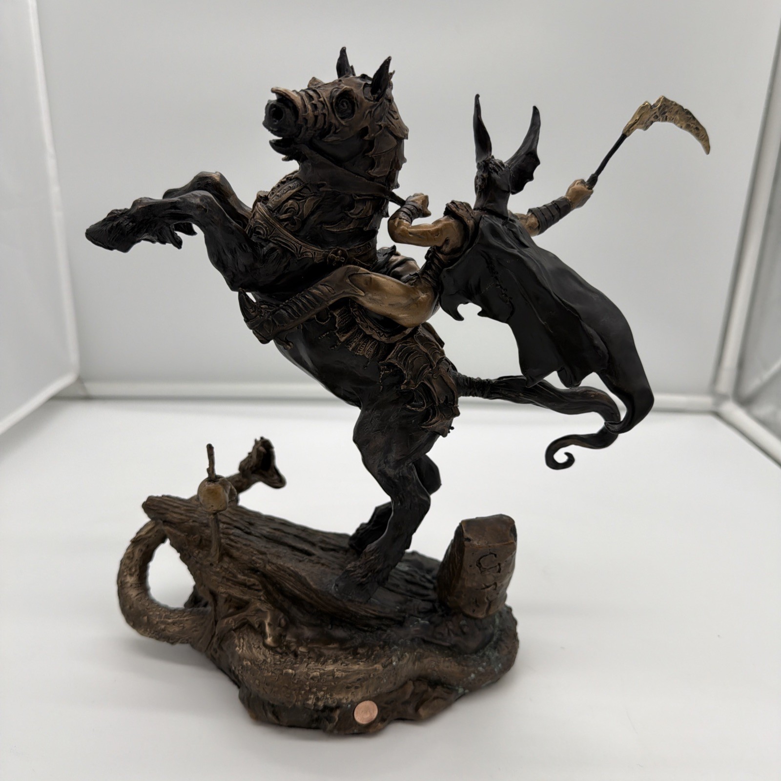 Franklin Mint Nightmare\'s Bane by Brom Cold Cast Bronze Fantasy Statue Rare NEW