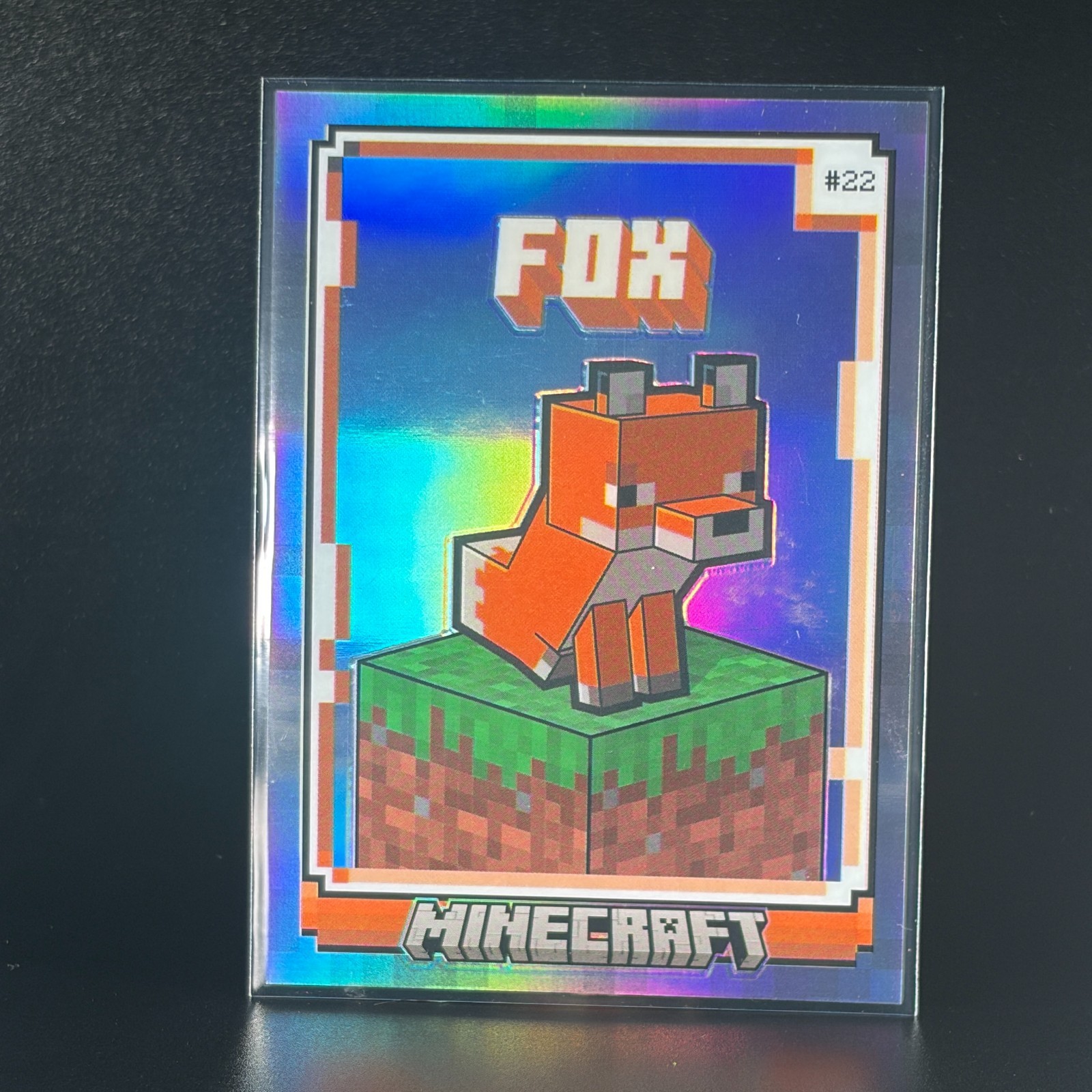 2024 Panini Minecraft Fox #22 Silver Prizm Optichrome 104/149