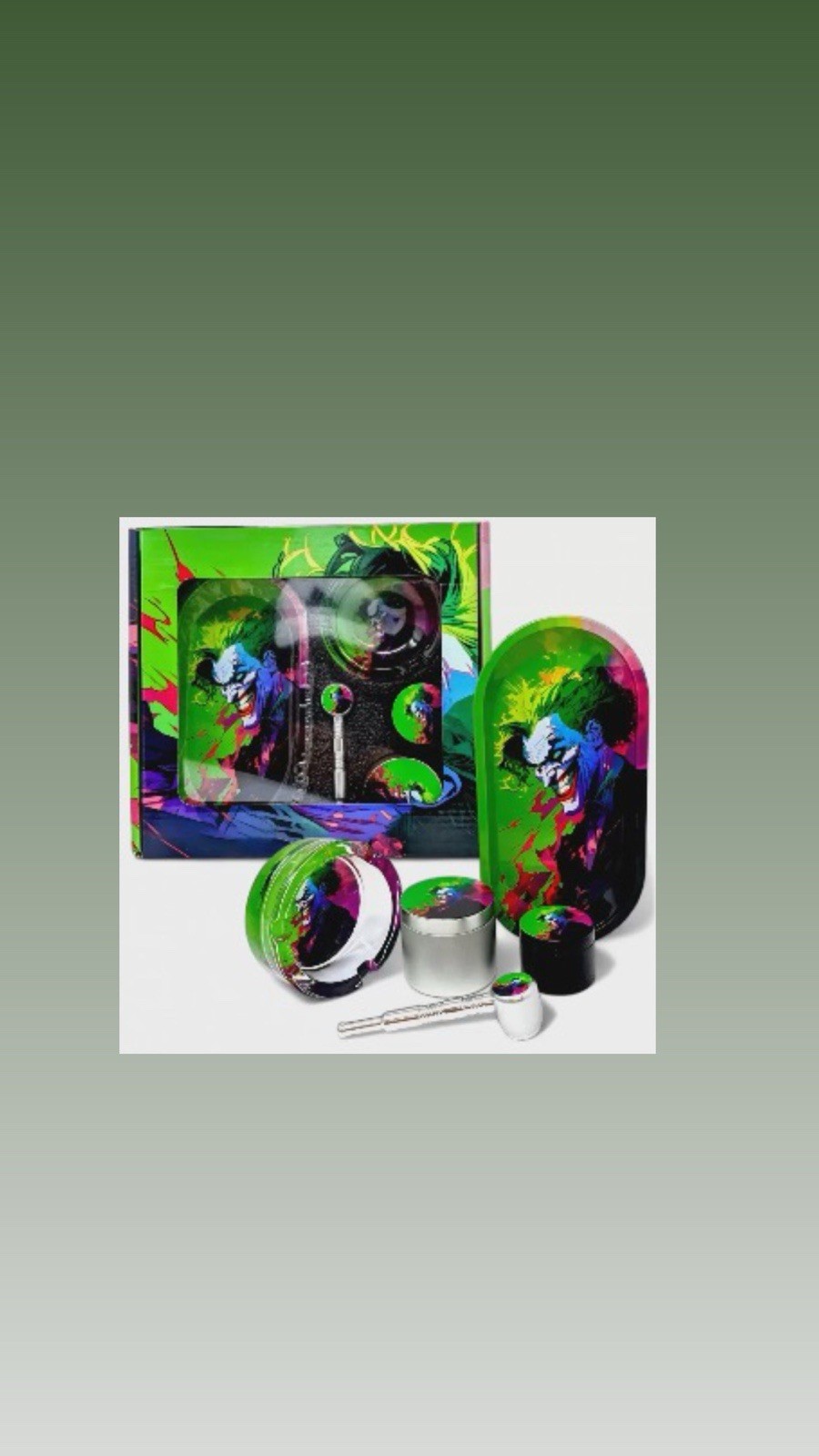 Smokin\' With A Smile Joker\'s Delightful Smoking Set -5 Pc Set