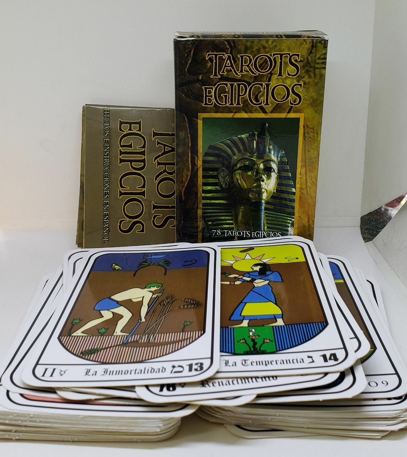 TAROT EGIPCIO NEW SPANISH ORIGINAL 78 CARTAS ON SALE 
