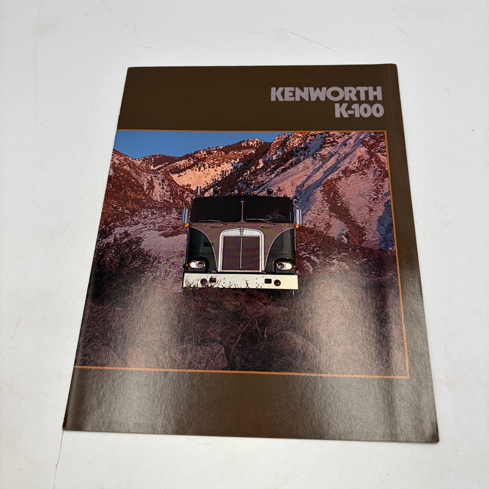 KENWORTH K-100 COE SEMI TRUCK Vintage Dealer Sales Brochure reference data vtg