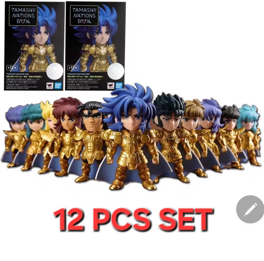 Mini Figure Saint Seiya Anime Figure Set 12 pcs Myth/Caballeros Del Zodiaco 3.9\