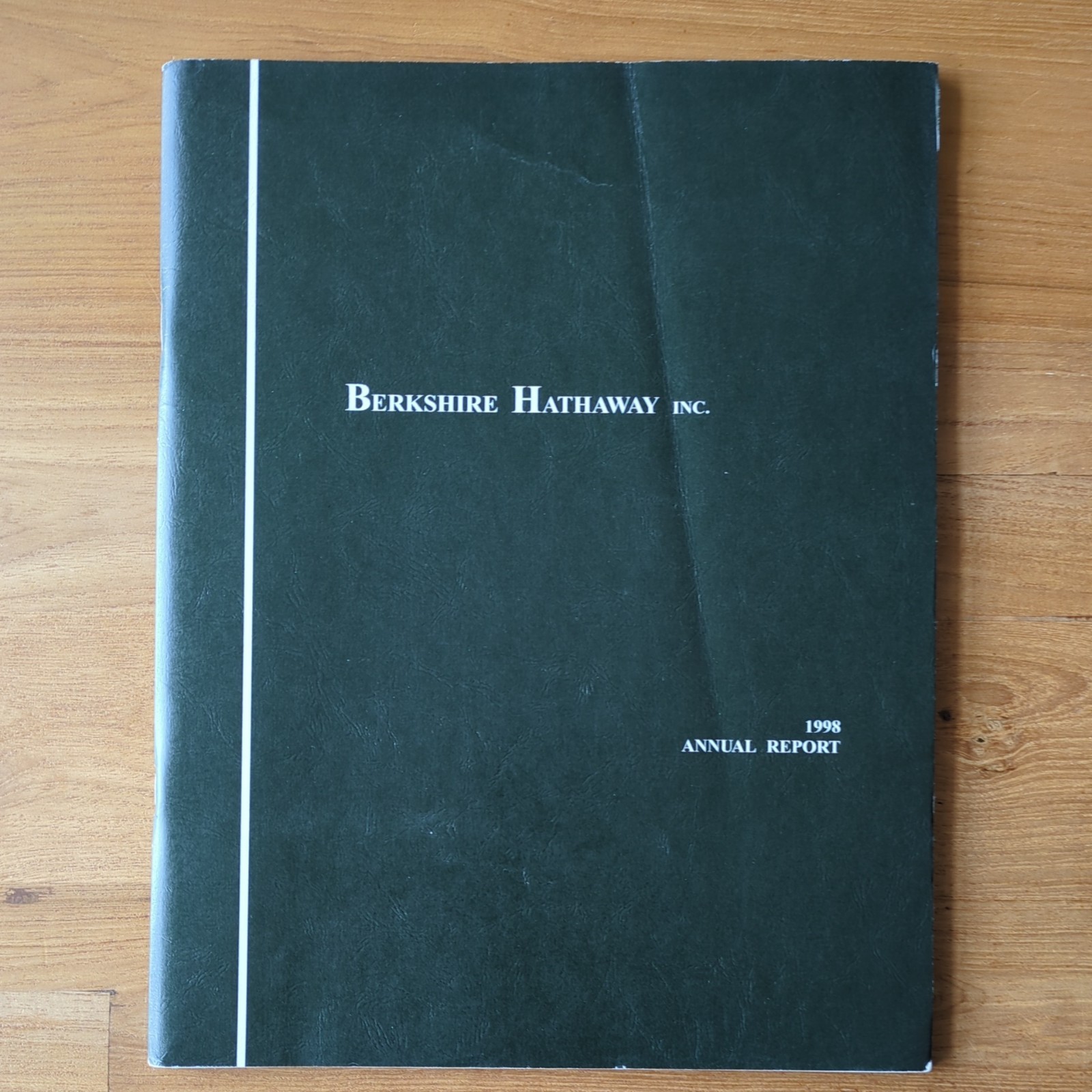 1998 Berkshire Hathaway Annual Report Warren Buffett Charlie Munger Investing