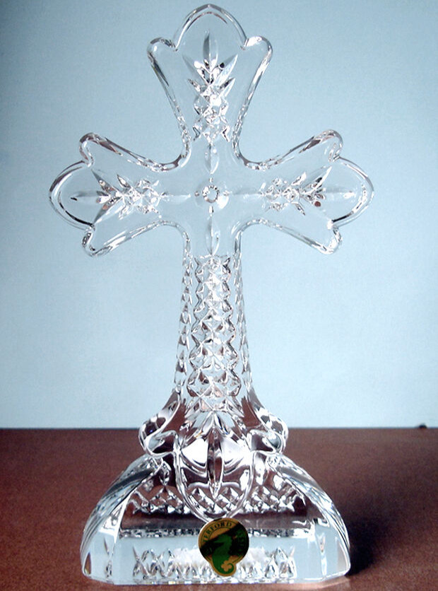 Waterford Lismore Crystal Standing Cross 7.5\