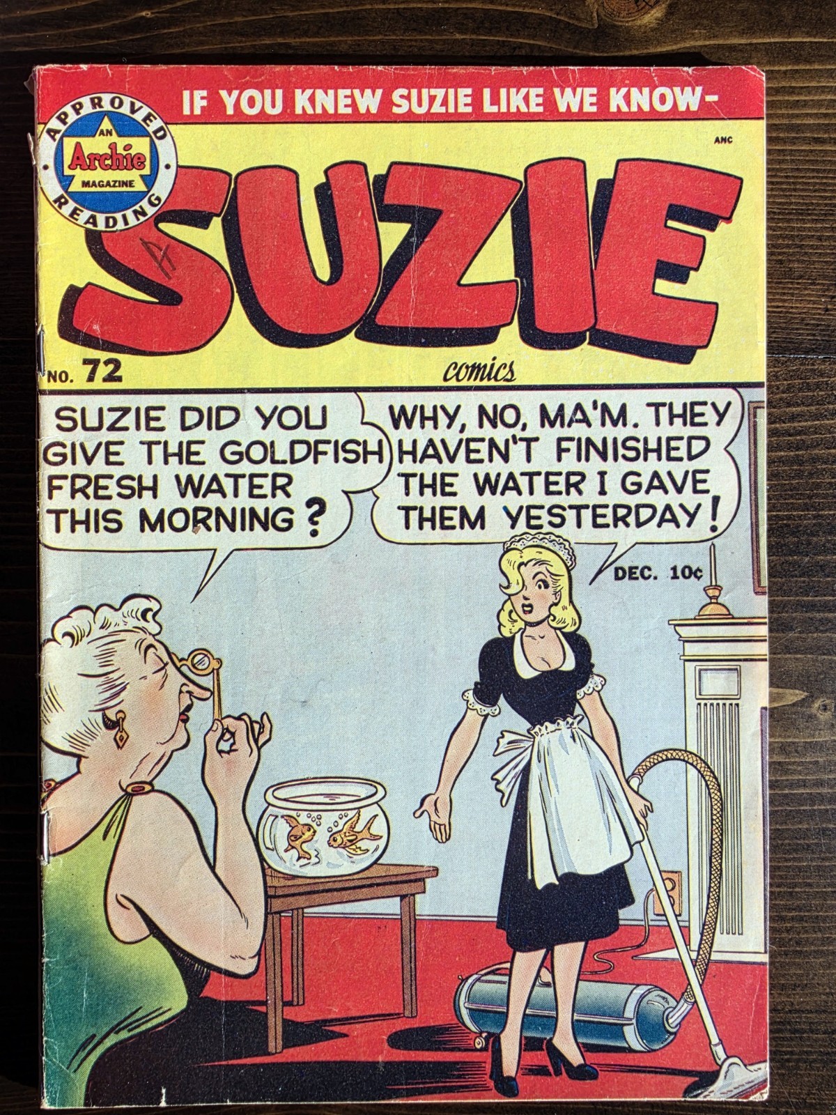Suzie Comics #72 - 1949 - Golden Age Pre-Code - Archie Comics - Al Fagaly Cover
