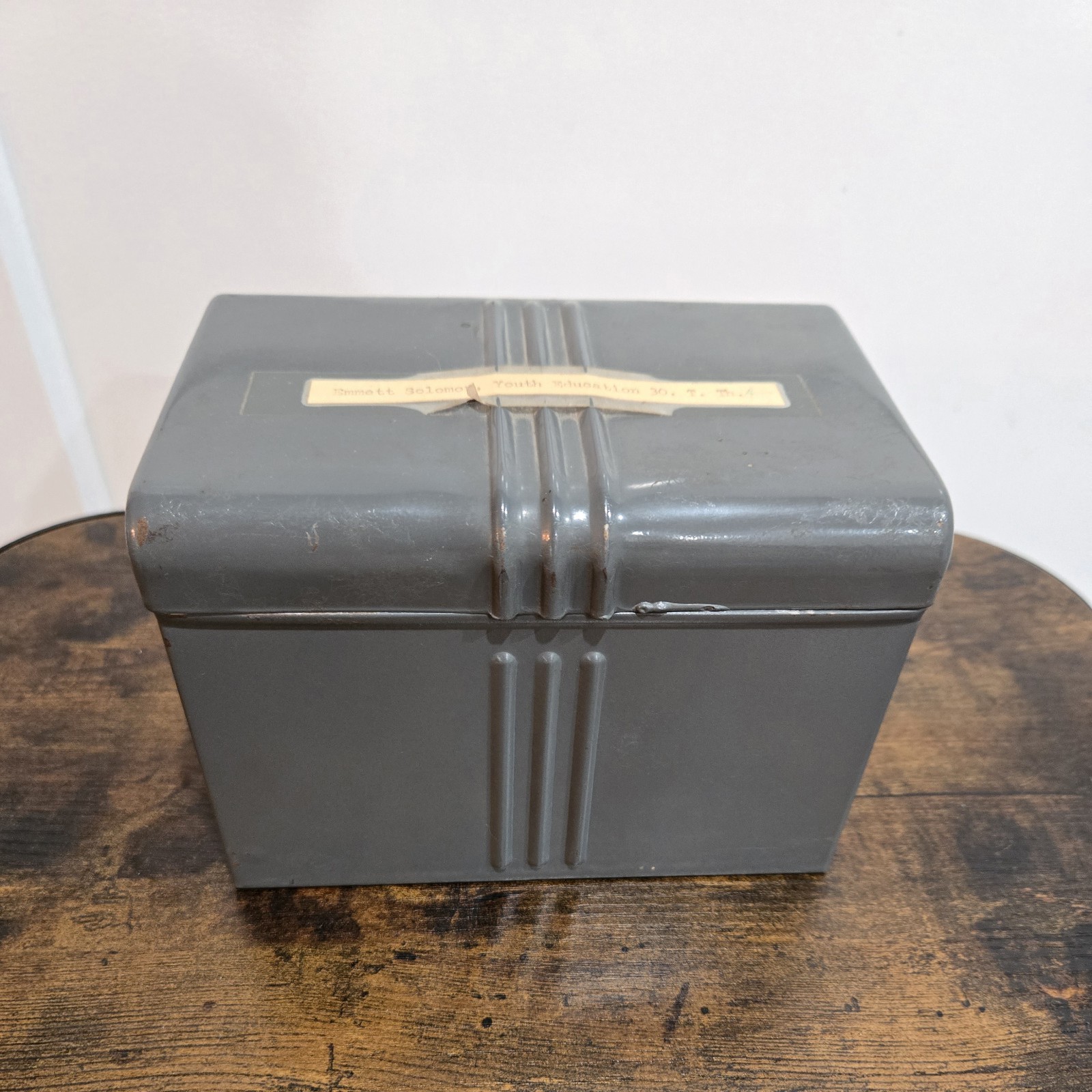 • Vintage 1950s Sunday School Metal Index Card Box VBS Church Youth Activity... • Vintage 1950s Sunday School Metal Index Card Box VBS Church Youth Activity...