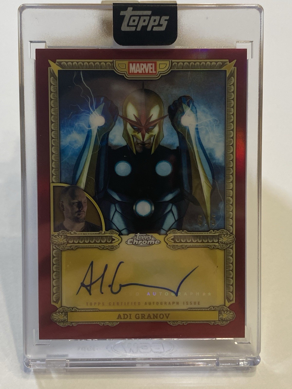 2026 Topps Marvel Mint Encased Nova Auto /5 OMEGA