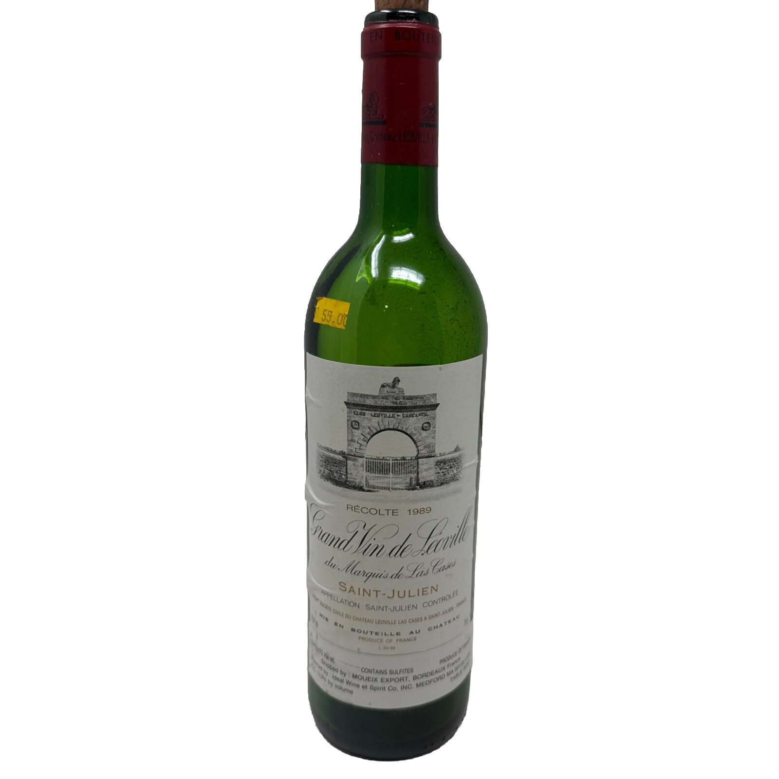 Gran Vin De Levine Empty Bottle Château Léoville Las Cases 1989- 75 cl Gran Vin De Levine Empty Bottle Château Léoville Las Cases 1989- 75 cl
