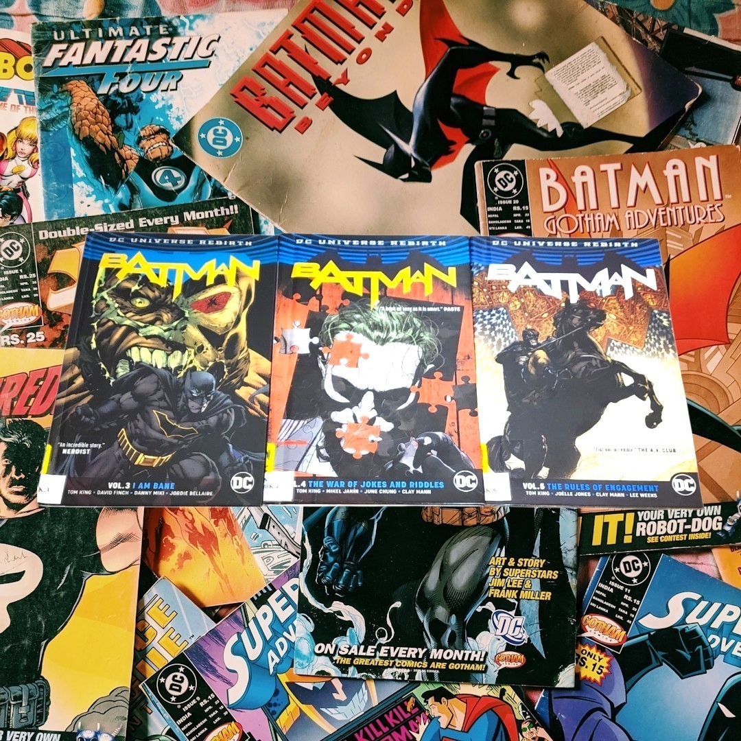 Batman DC Universe Rebirth Graphic Novel Bundle Volumes 3, 4, and 5 HARDCOVER