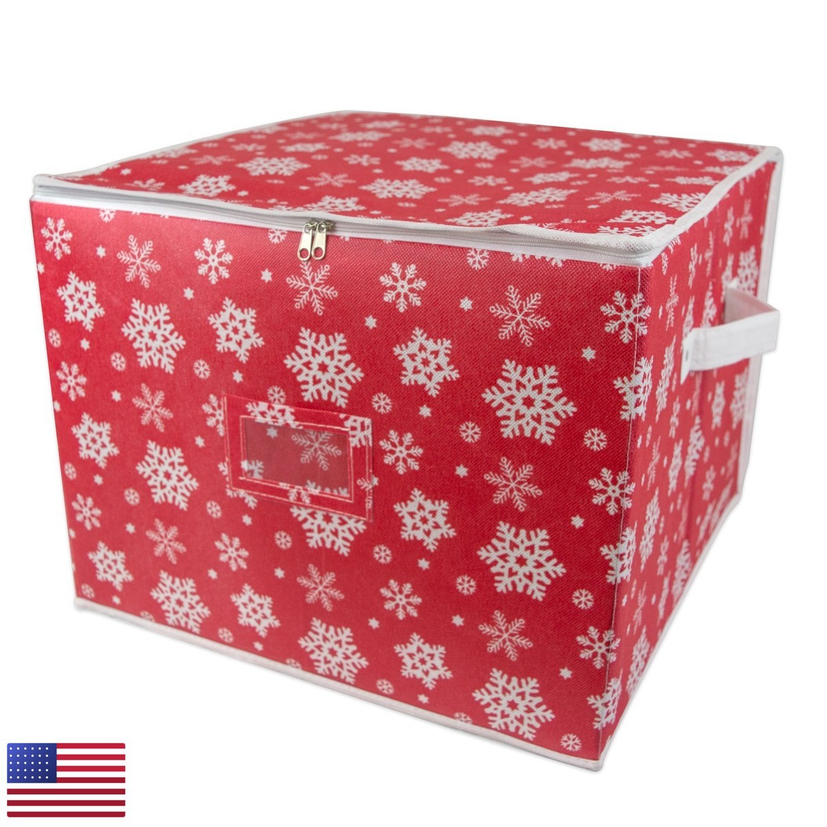 DII Christmas Ornament Storage Containers Large 16x16x13 Snowflakes DII Christmas Ornament Storage Containers Large 16x16x13 Snowflakes