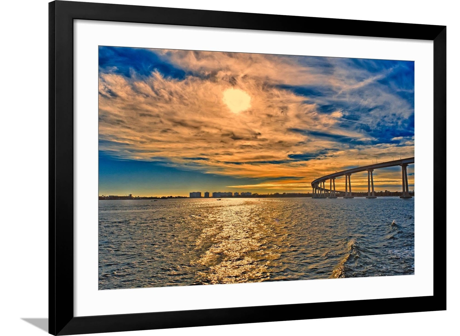ART.COM Framed Wall Art Prints USA, Ca, San Diego Coronado Bay Bridge by Rona... ART.COM Framed Wall Art Prints USA, Ca, San Diego Coronado Bay Bridge by Rona...