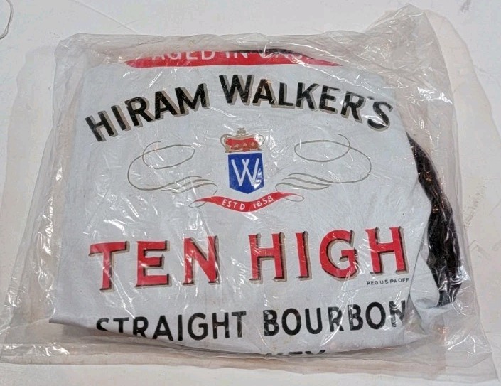 VTG HIRAM WALKER TEN HIGH BOURBON WHISKEY 29” ADVERTISING INFLATABLE PEORIA IL