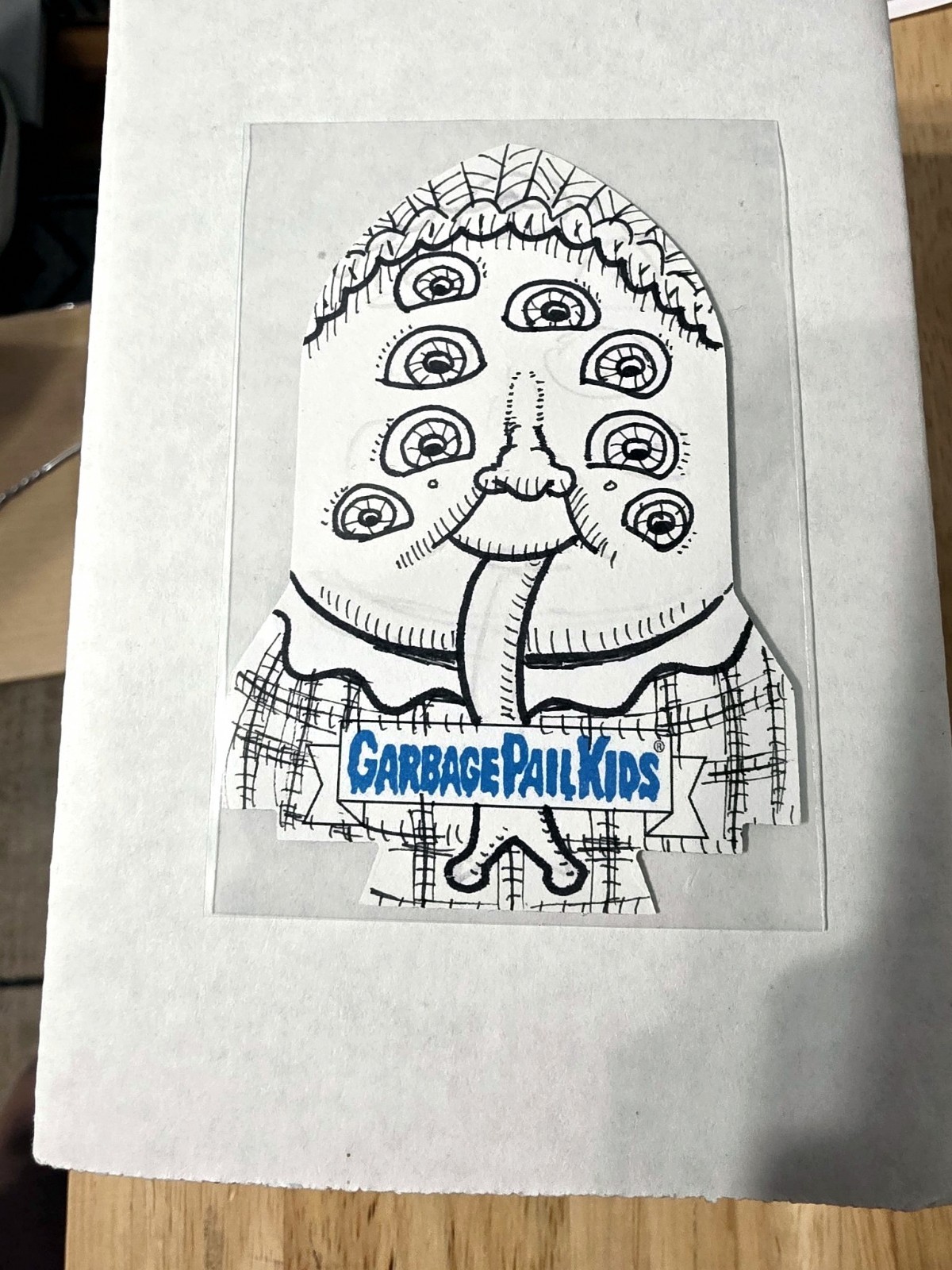 2023 Topps GPK InterGOOlactic Mayhem Sketch Card 1/1 Mark Parisi Rocket
