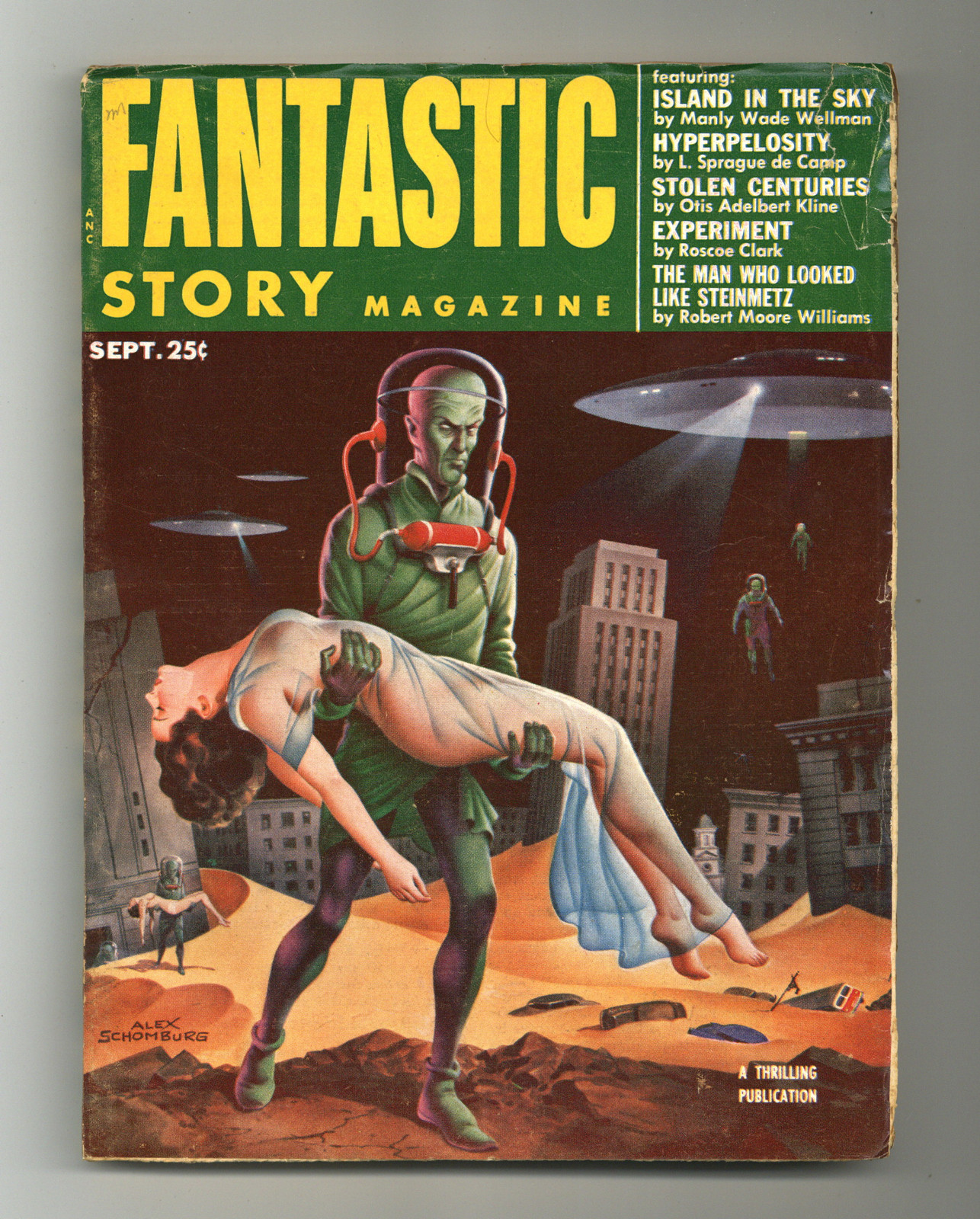 Fantastic Story Magazine Pulp Sep 1953 Vol. 6 #2 FN
