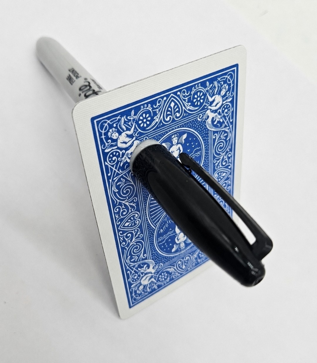 Marker Through Card Trick - Extreme Visual Magic - Easy to Perfom - Blue Edition