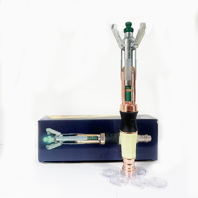 Doctor Who 12th Metal Scalable Sonic Screwdriver LED Prop Cosplay Toy Replica