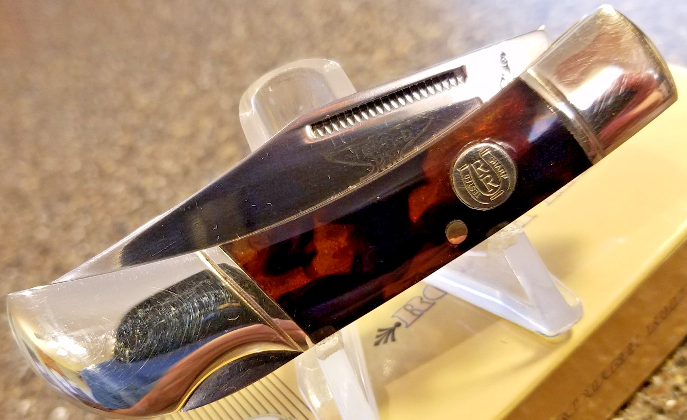 Rough Rider RR500, Lockback Imit. Tortoise Shell, 3-1/2\