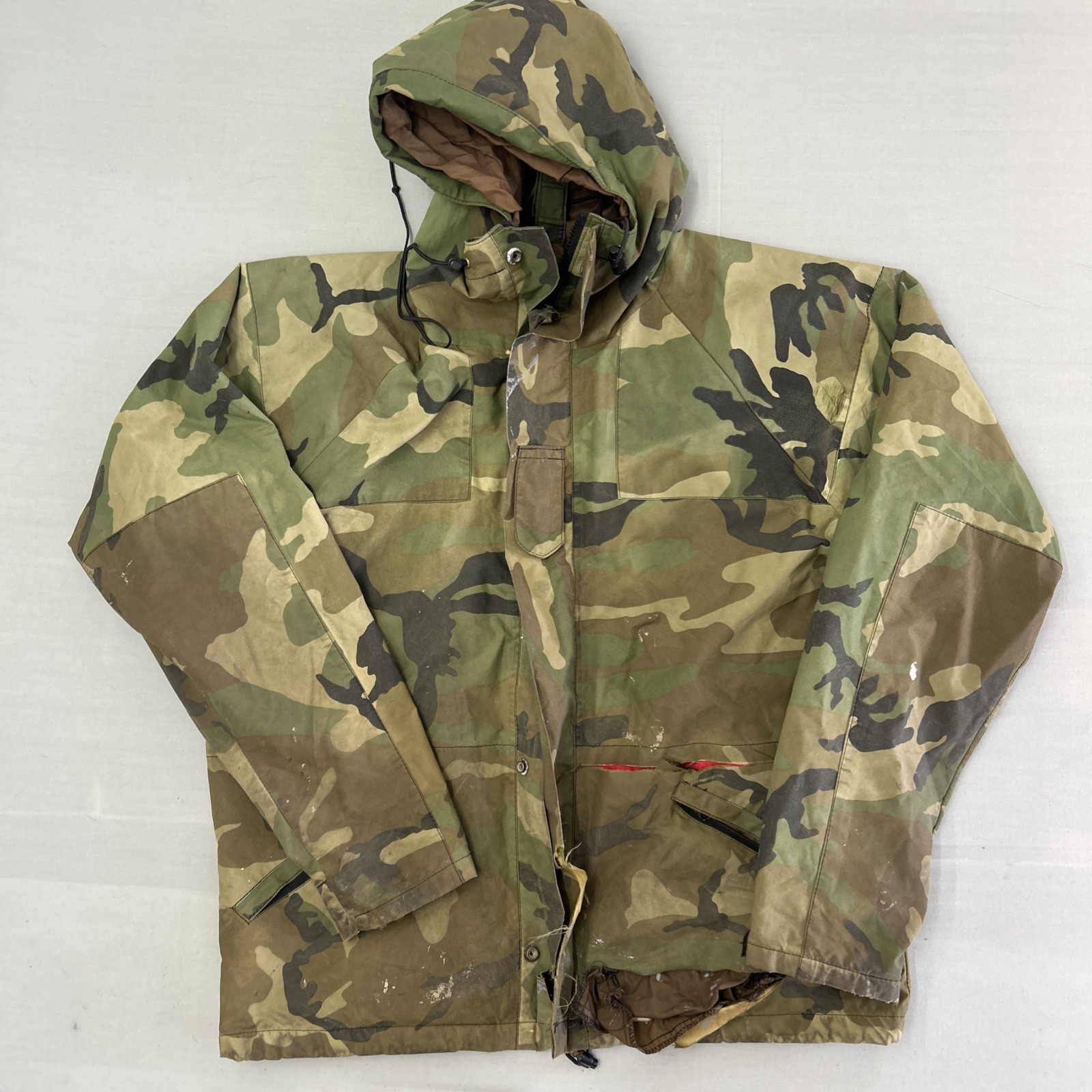 Vintage Log House Designs Gore-Tex Camo Hunting Jacket - Size Large Chatham, NC