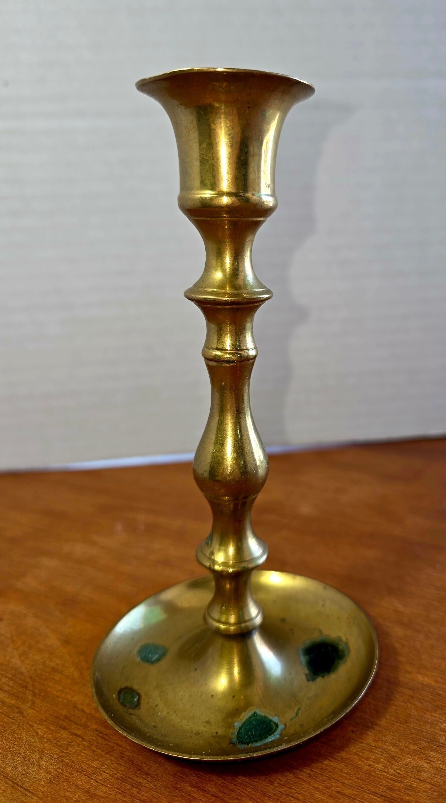 Vintage brass candlestick holder