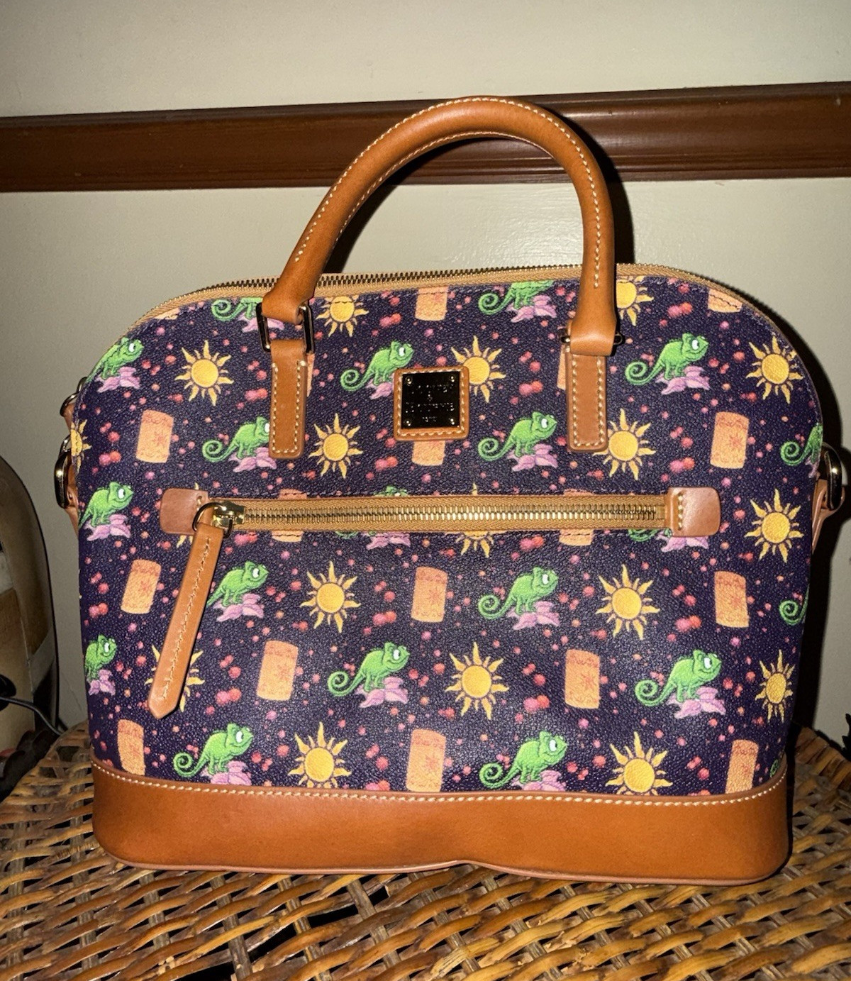 RARE BNWT Dooney & Bourke Disney Rapunzel Tangled Leather Satchel Handbag RARE BNWT Dooney & Bourke Disney Rapunzel Tangled Leather Satchel Handbag