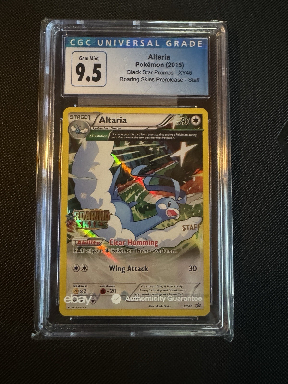 Altaria 2015 Pokémon Black Star Promos XY46 Promo Prerelease blueCGC 9.5 cert10
